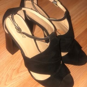 Bamboo embark chunky heel